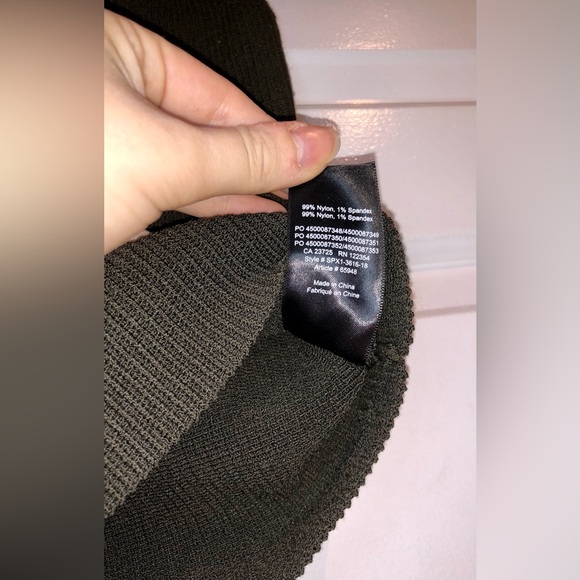 Babaton Strapless Sweetheart Ribbed Tube Top - Army Green - Picture 11 of 12